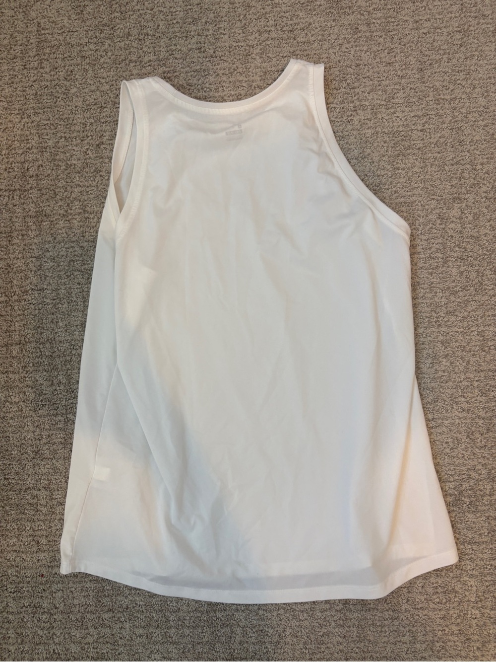 Nike Women's White Dri-FIT Athletic Tank Top Size Large The Nike Tee - Picture 2 of 3